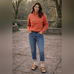 Vintage Hammerschmid Sportive Trachten Half-Zip Sweatshirt (M)